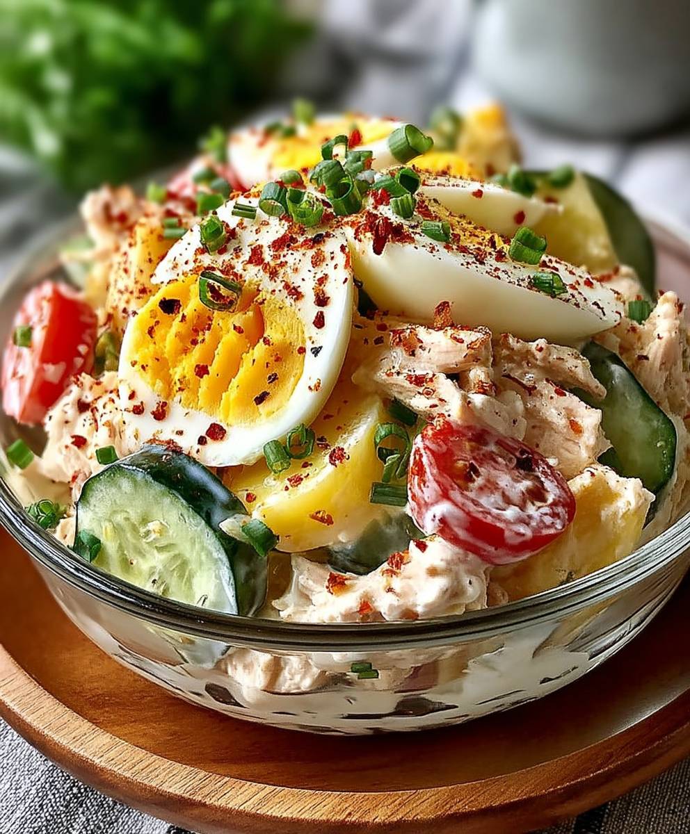 Thunfischsalat mit Ei Joghurt