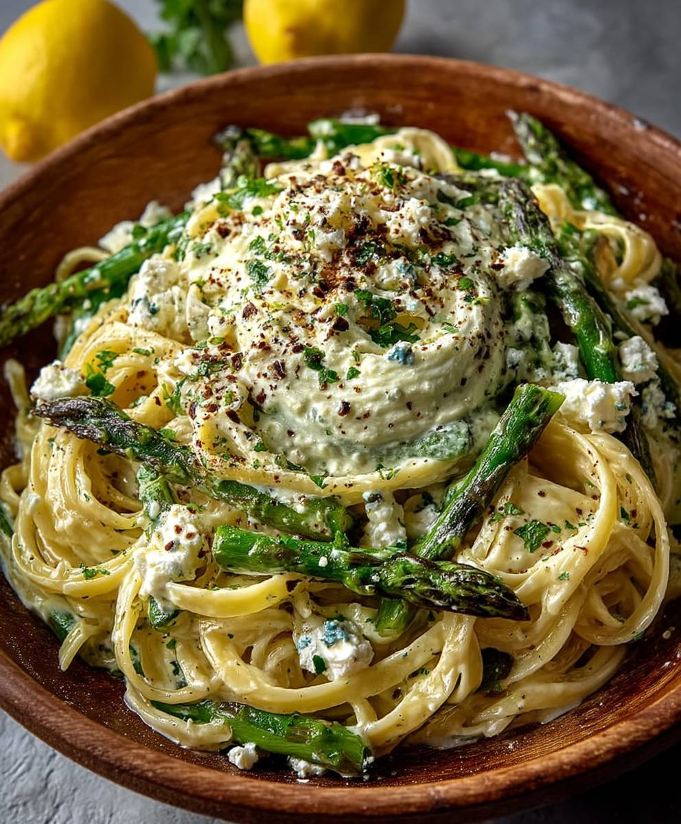 Cremige Zitrone Feta Pasta