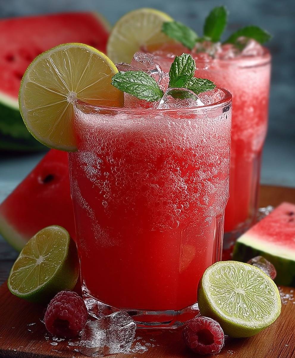 Wassermelonen Limonade selber machen