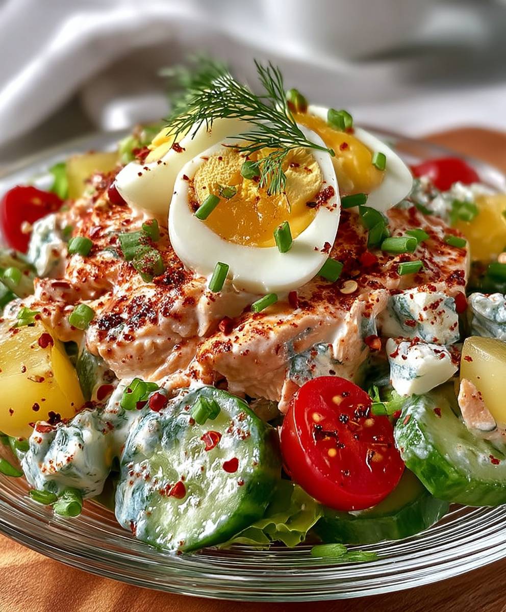Thunfischsalat mit Ei Joghurt