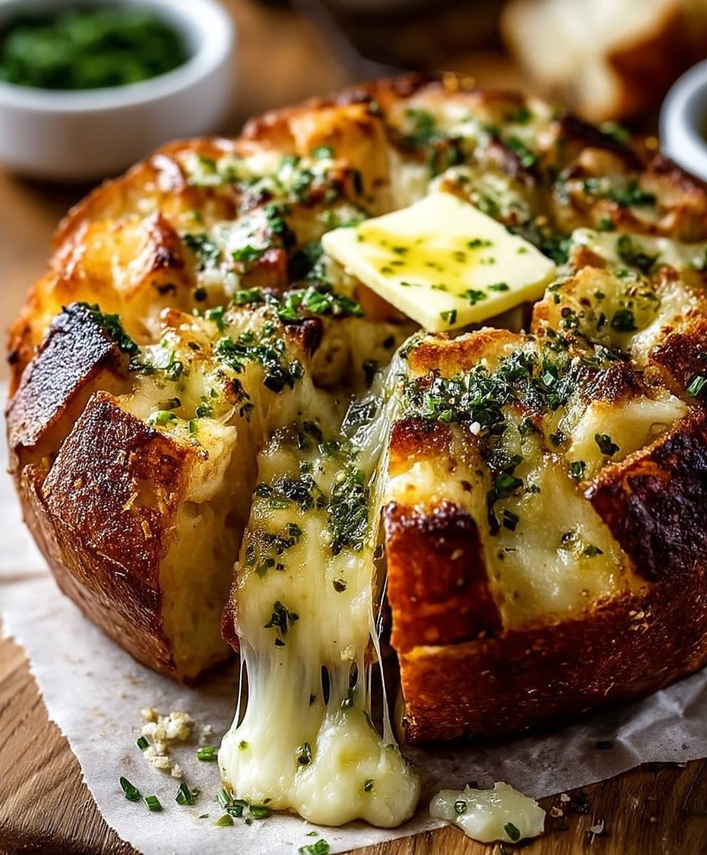 Käse Knoblauch Brot einfach