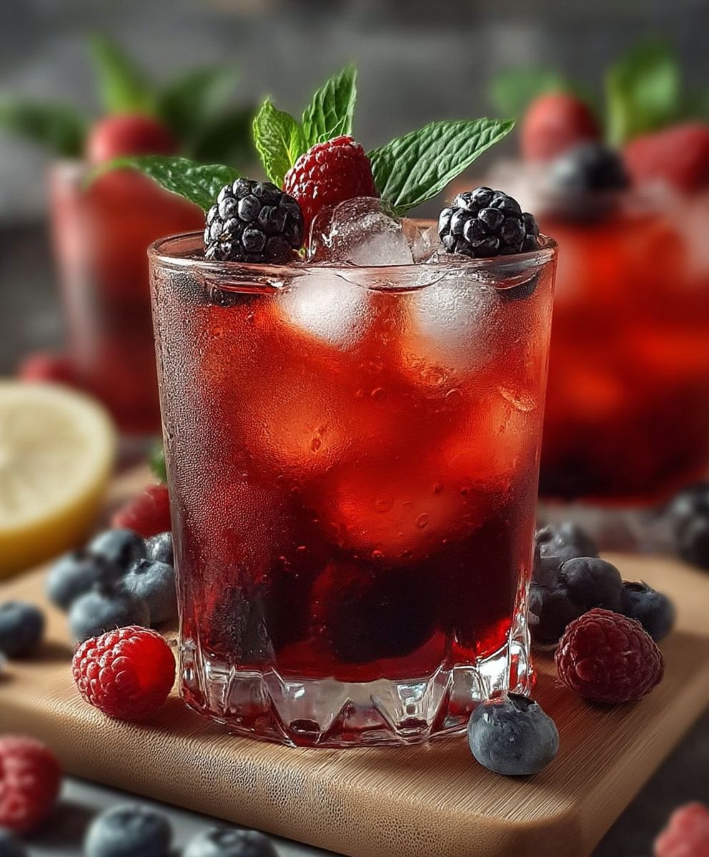 Beeren Eistee selber machen