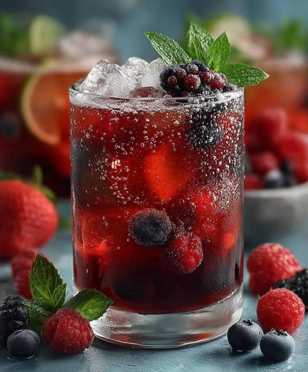 Beeren Eistee selber machen