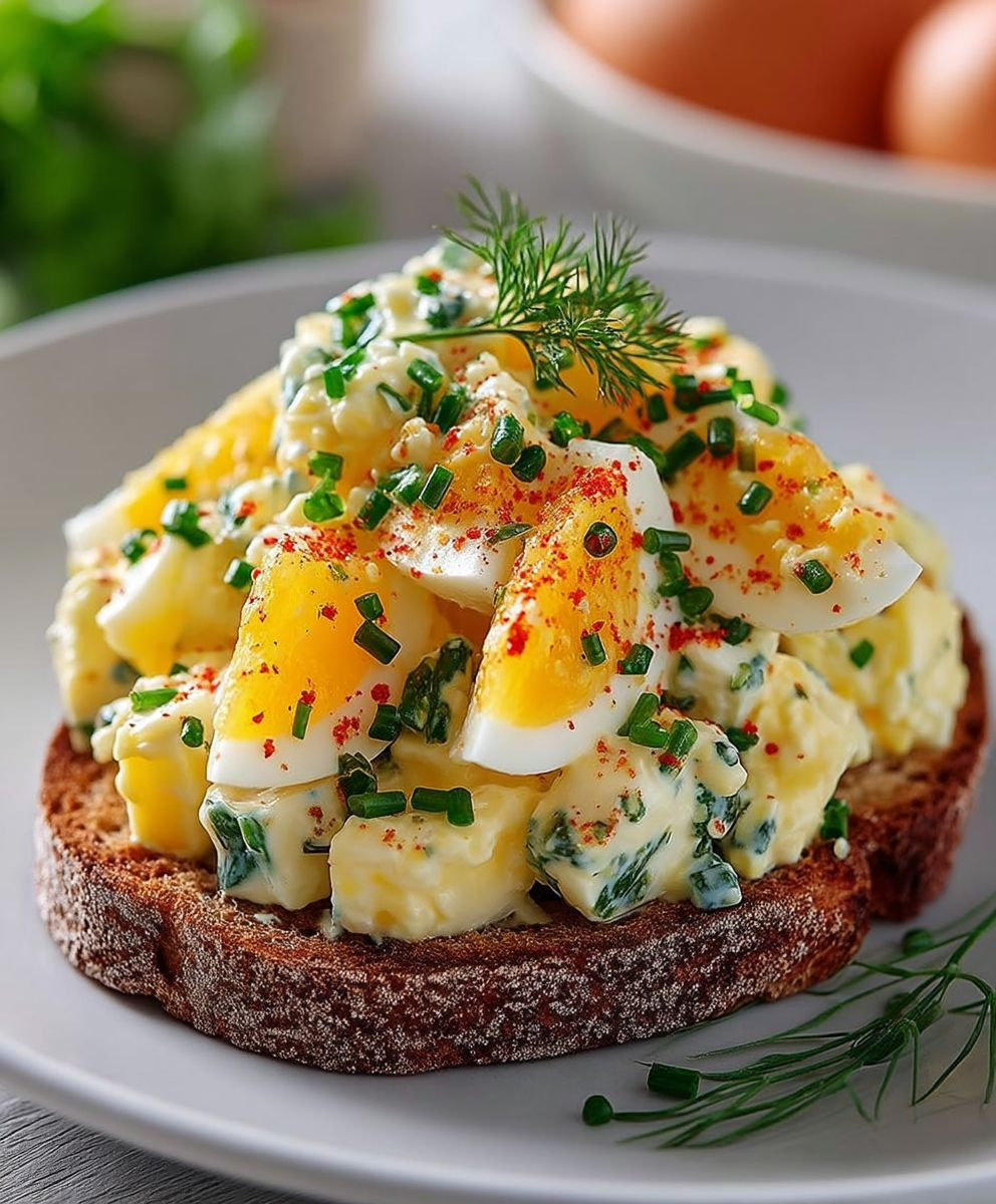 Eiersalat ohne Mayo
