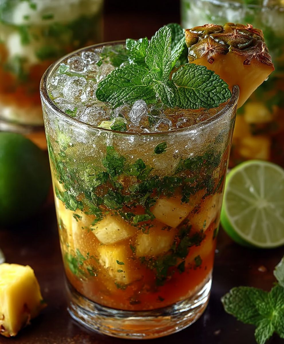 Ananas Minze Mojito alkoholfrei