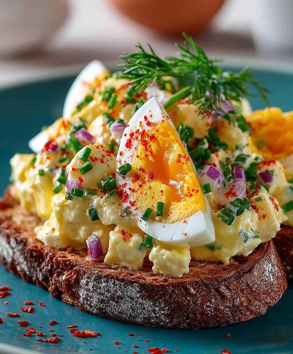 Eiersalat ohne Mayo