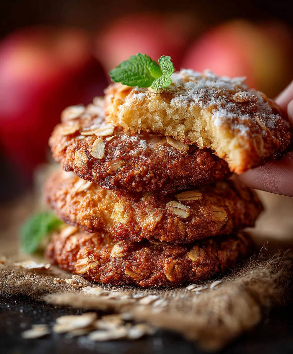 Apfel Hafer Kekse gesund