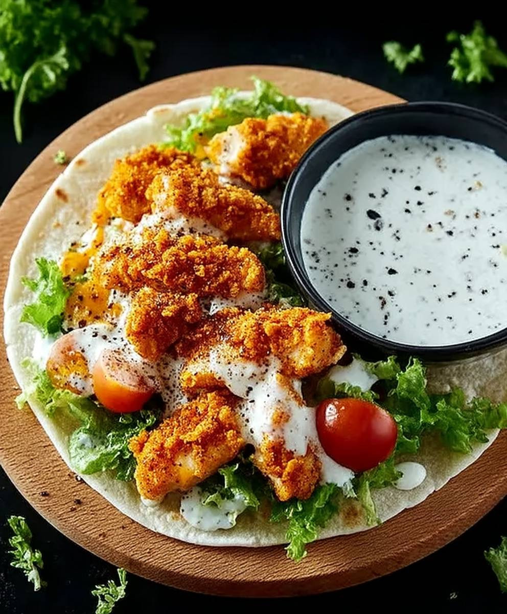 Crispy Chicken Ranch Wrap