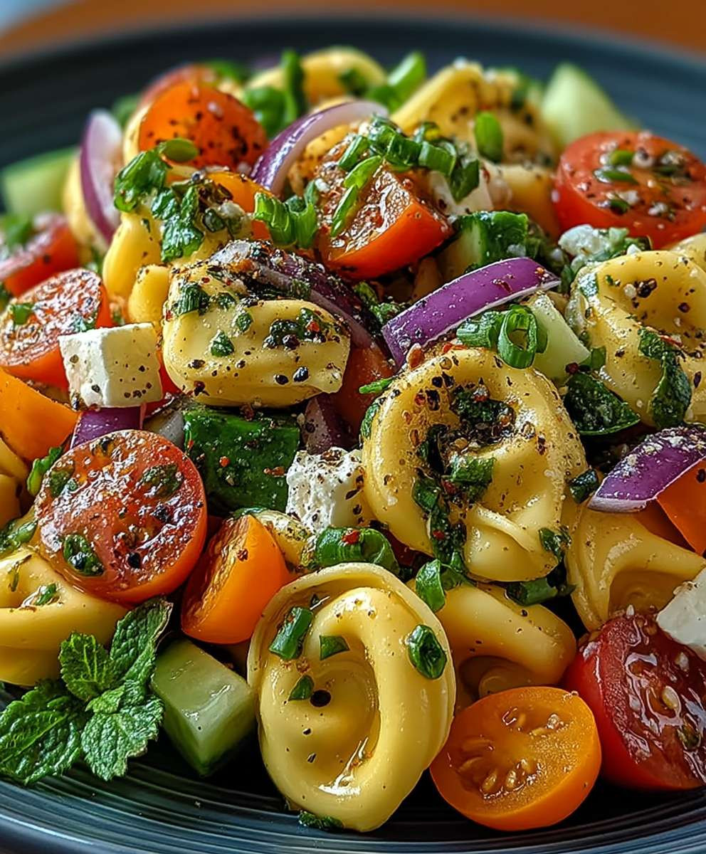 Tortellini Salat einfach zubereiten