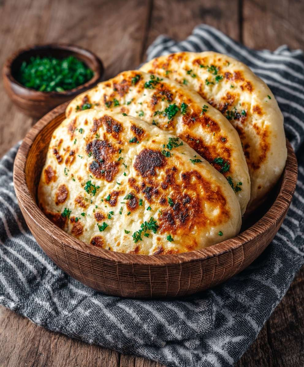Pfannenbrot ohne Hefe Joghurt