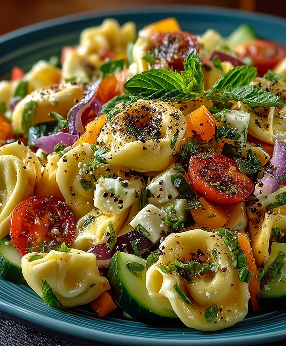 Tortellini Salat einfach zubereiten