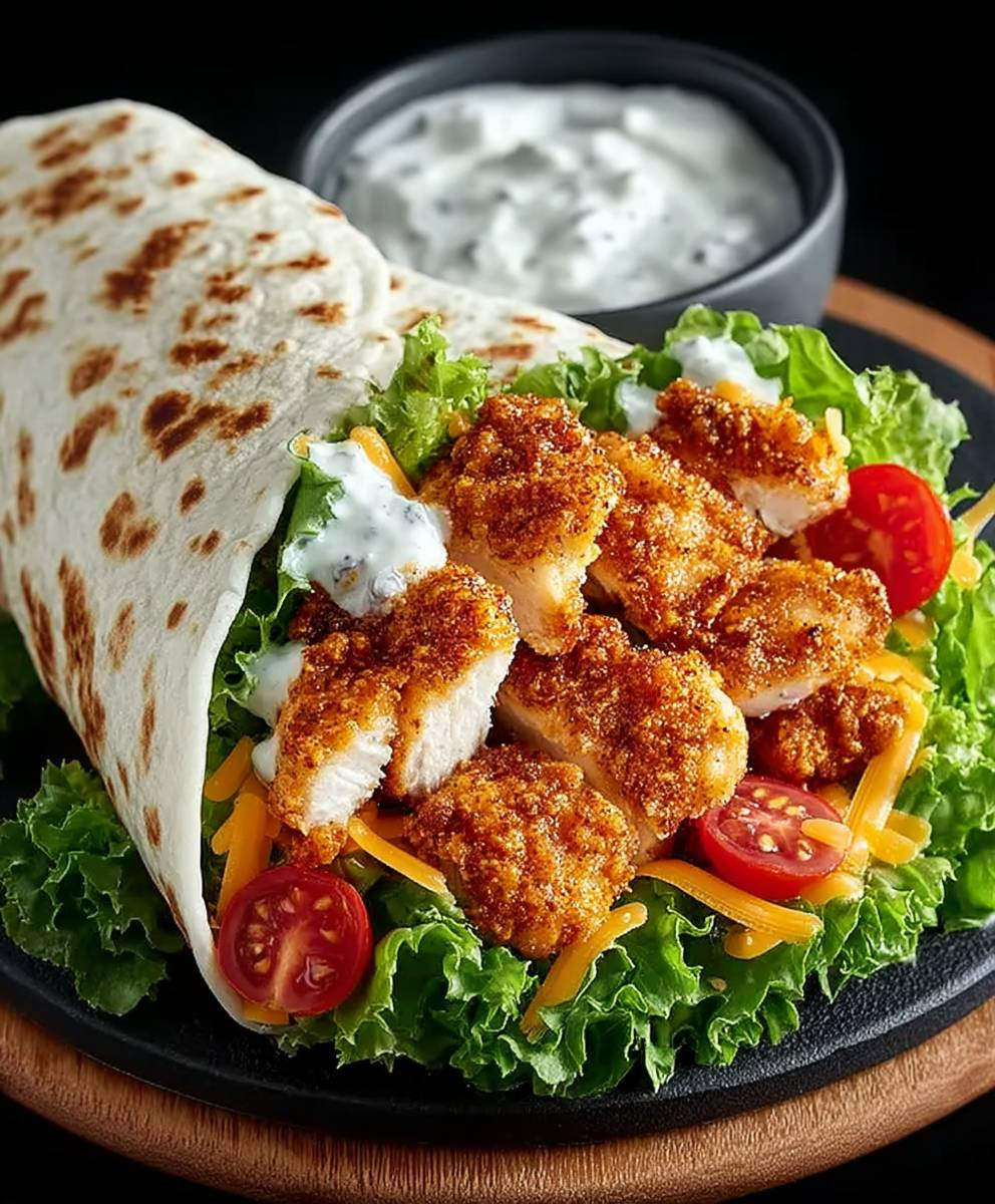 Crispy Chicken Ranch Wrap