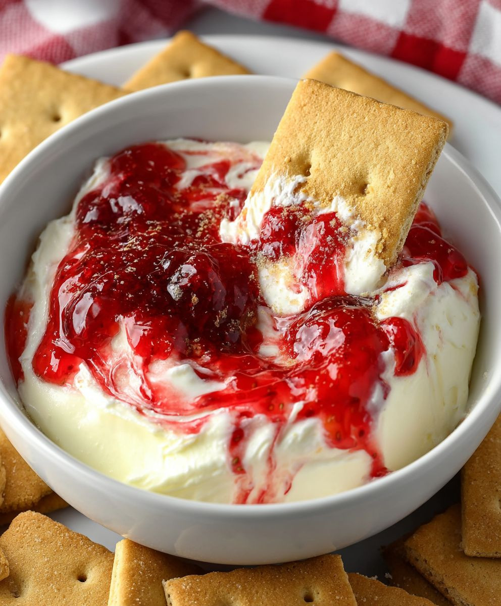 Erdbeer Cheesecake Dip einfach