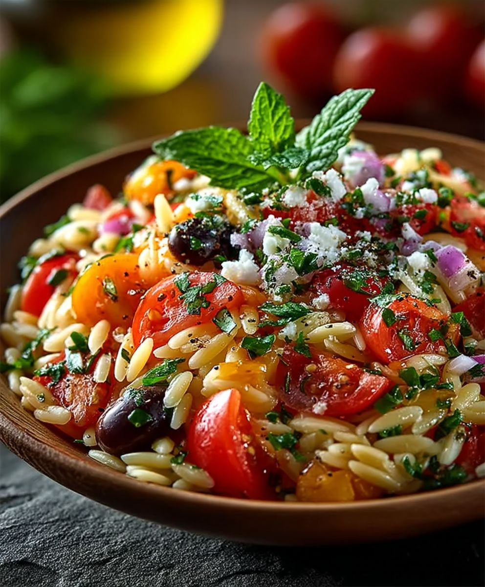 Mediterraner Orzo Salat