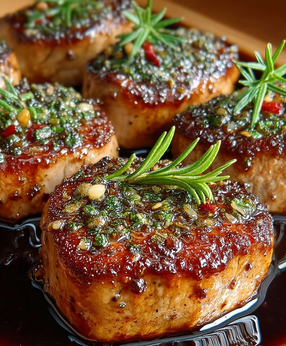 Honig Knoblauch Schweinefilet Medaillons