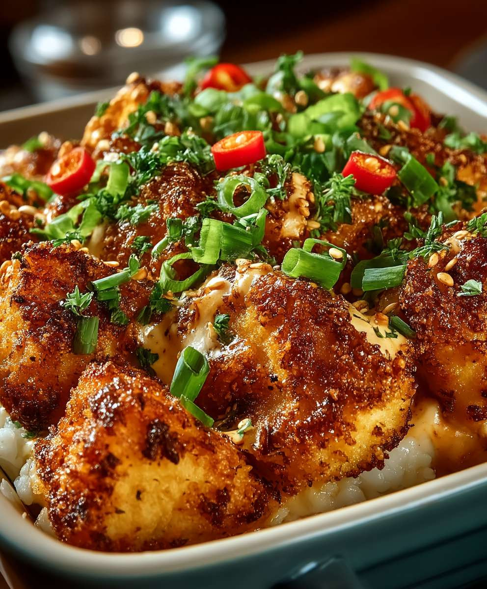 Bang Bang Hähnchen Auflauf
