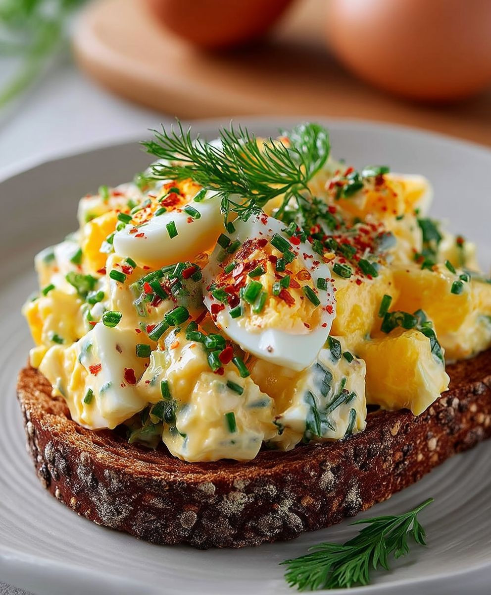 Eiersalat ohne Mayo