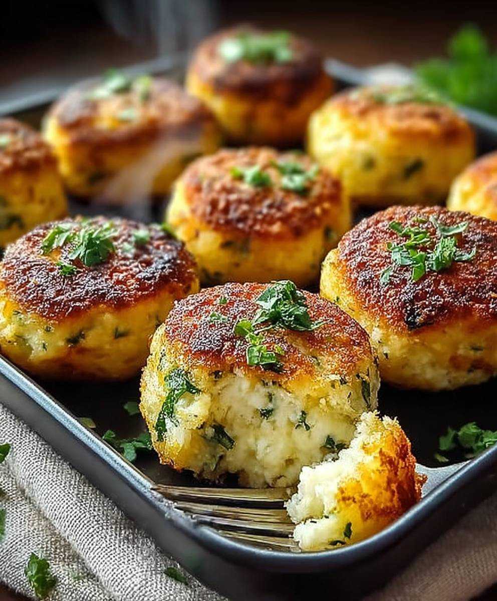 Zucchini Feta Bällchen aus Ofen