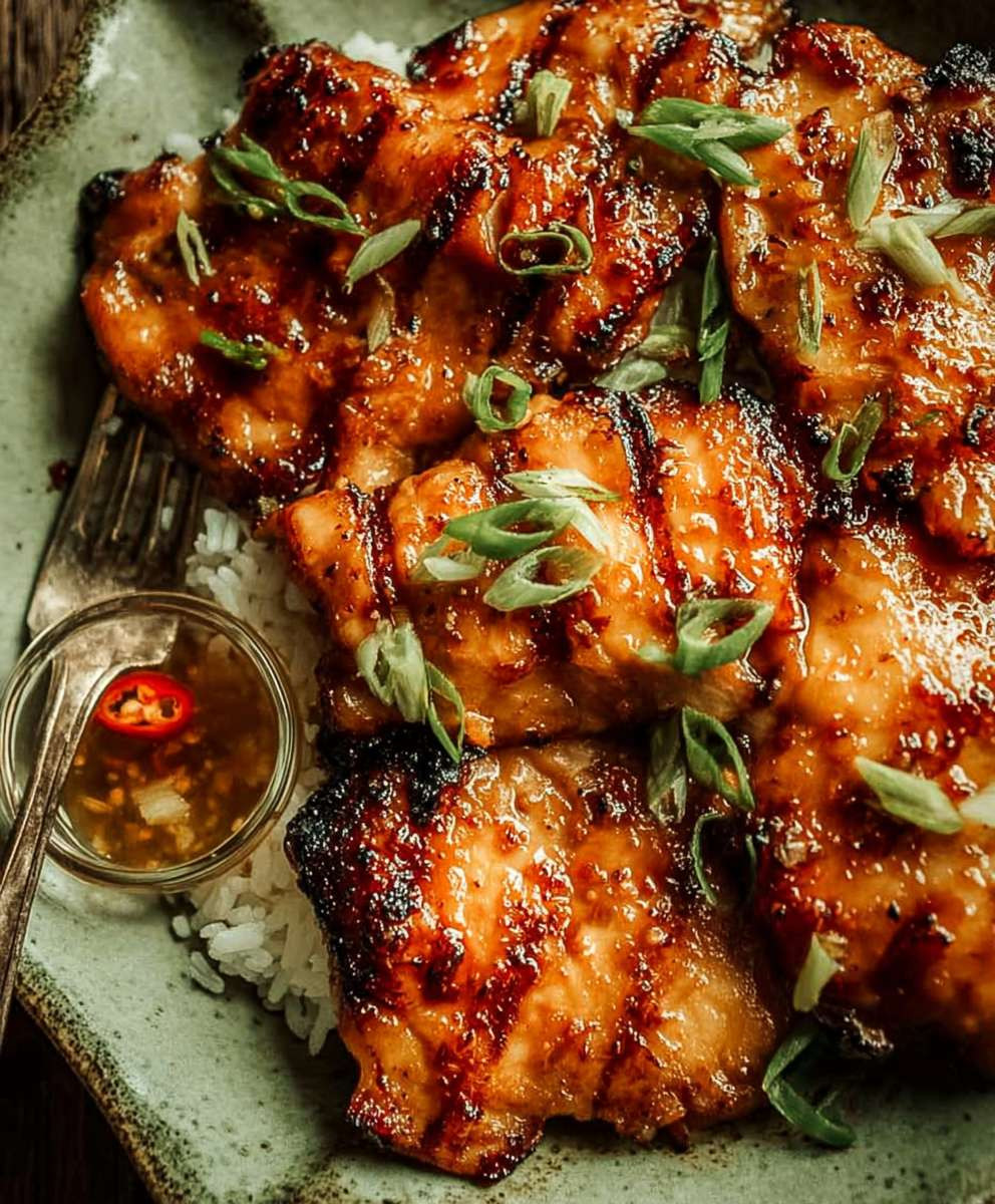 Vietnamesisches Zitronengras Hähnchen Grillen