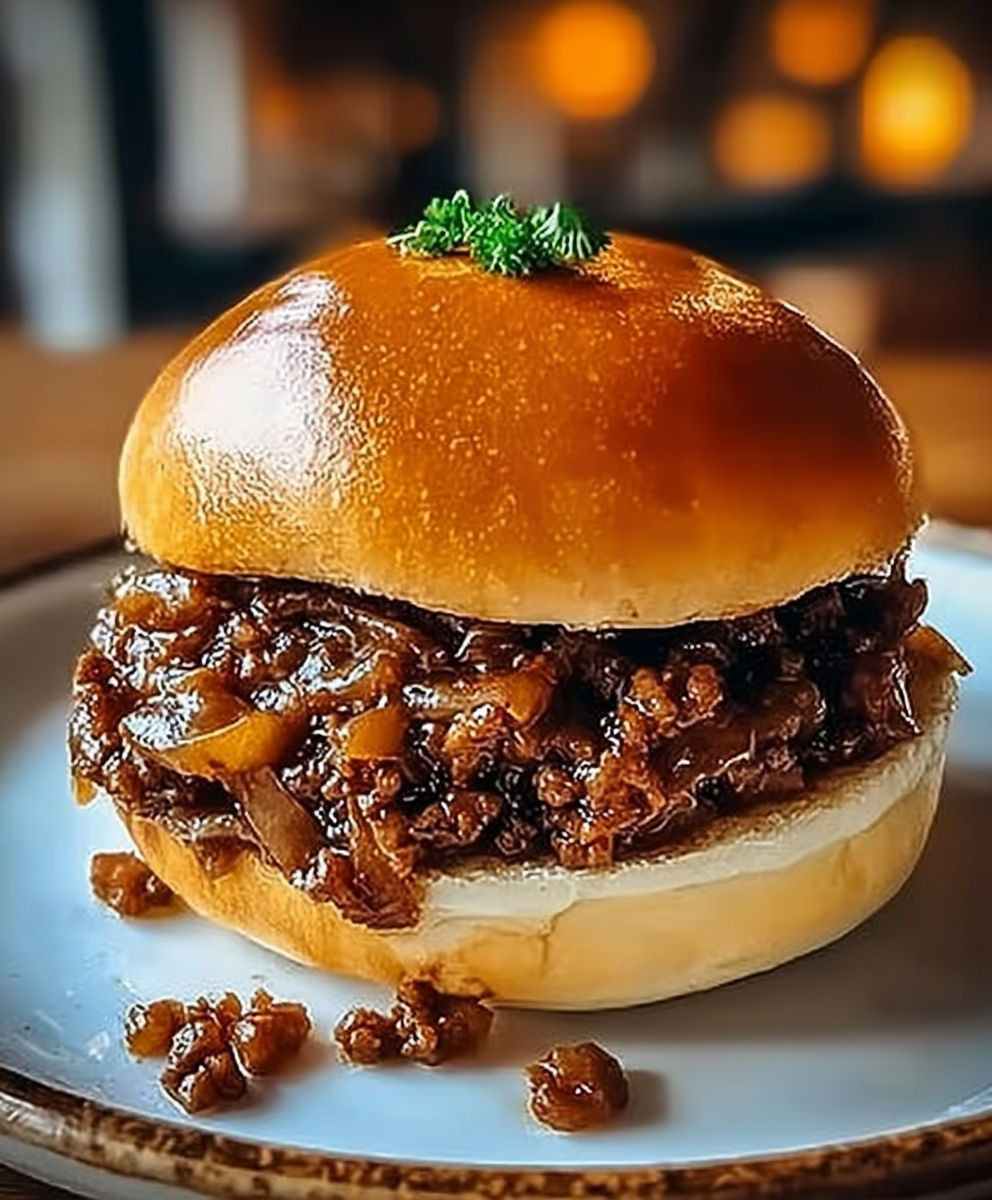 French Onion Beef Sloppy Joes