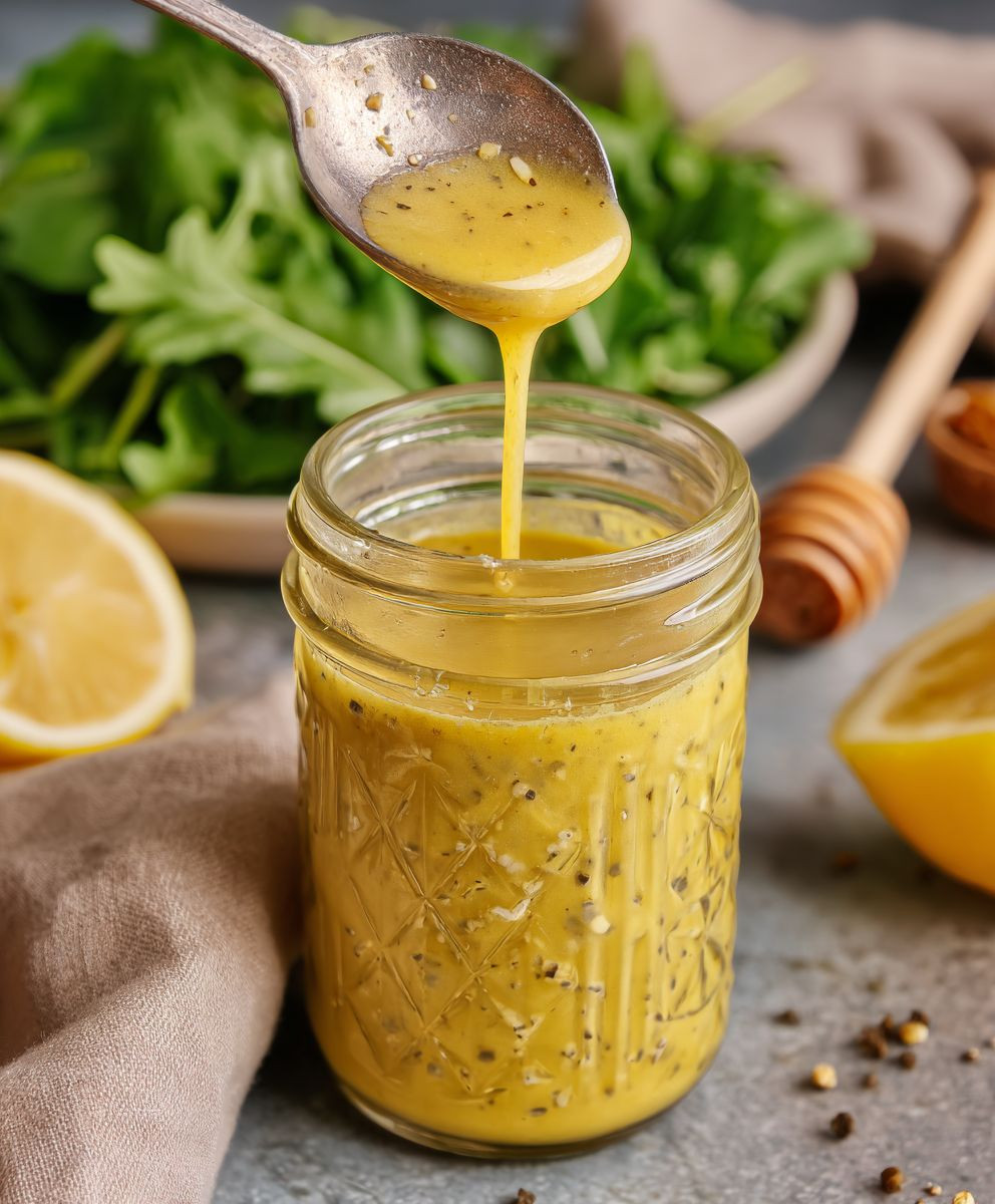 Honig Zitronen Vinaigrette Dressing