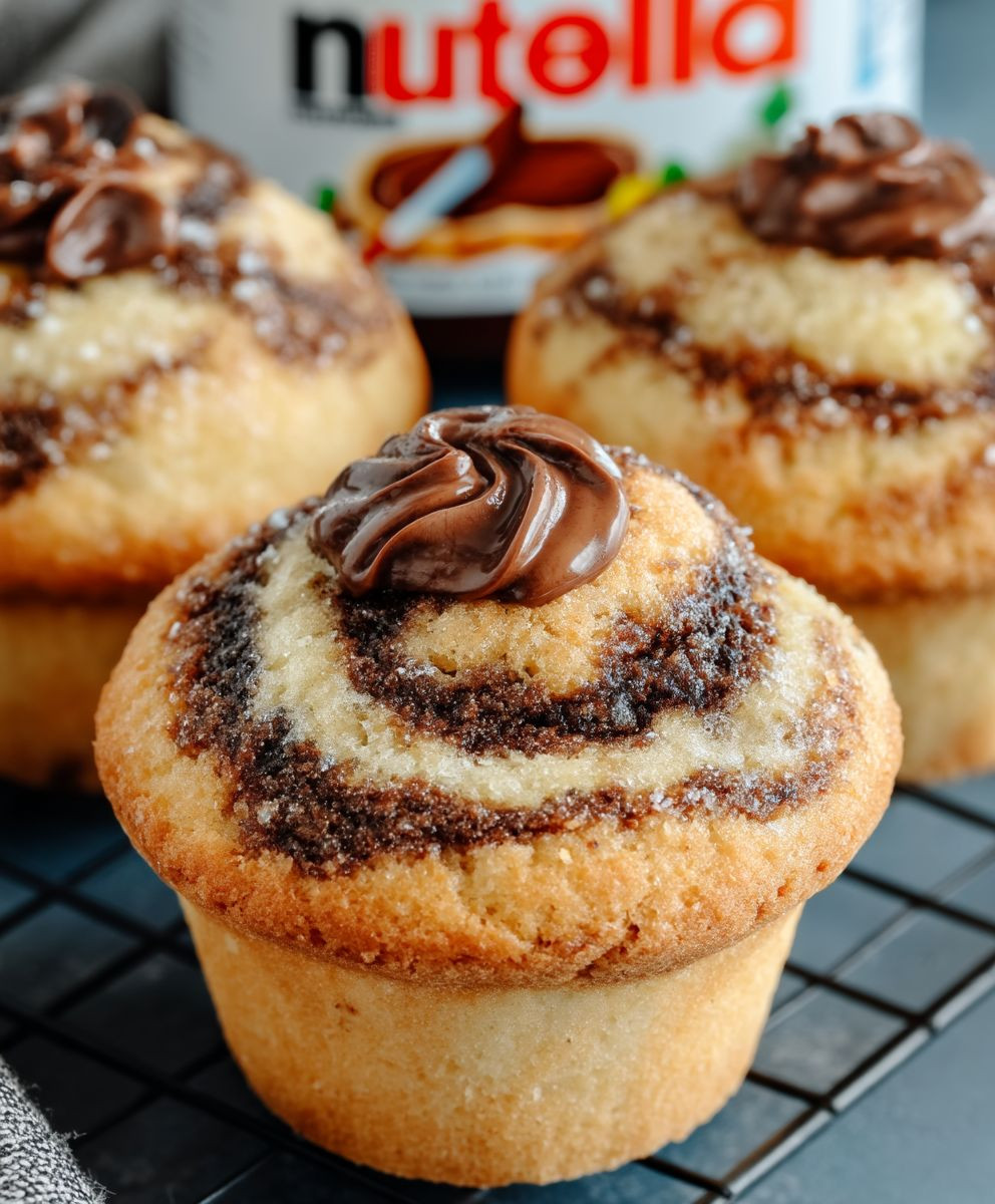 Nutella Muffins flüssiger Kern