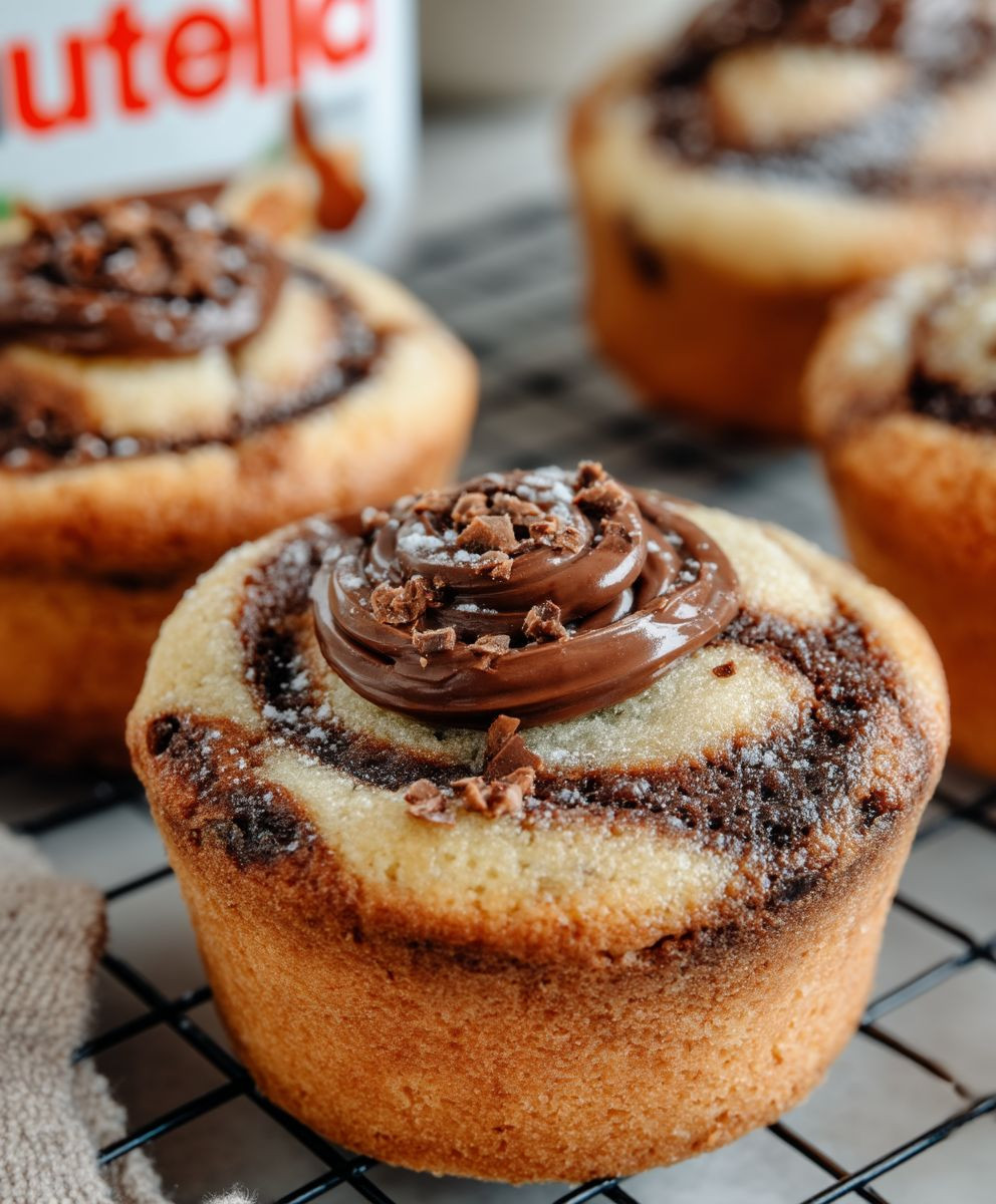Nutella Muffins flüssiger Kern