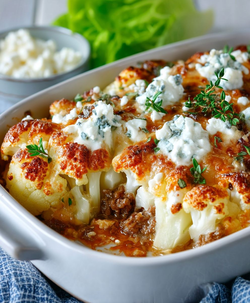 Blumenkohl Hack Auflauf Feta