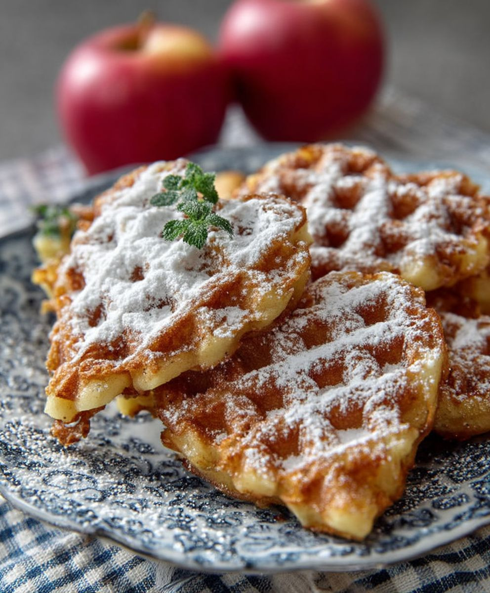 Schwedische Apfelwaffeln backen