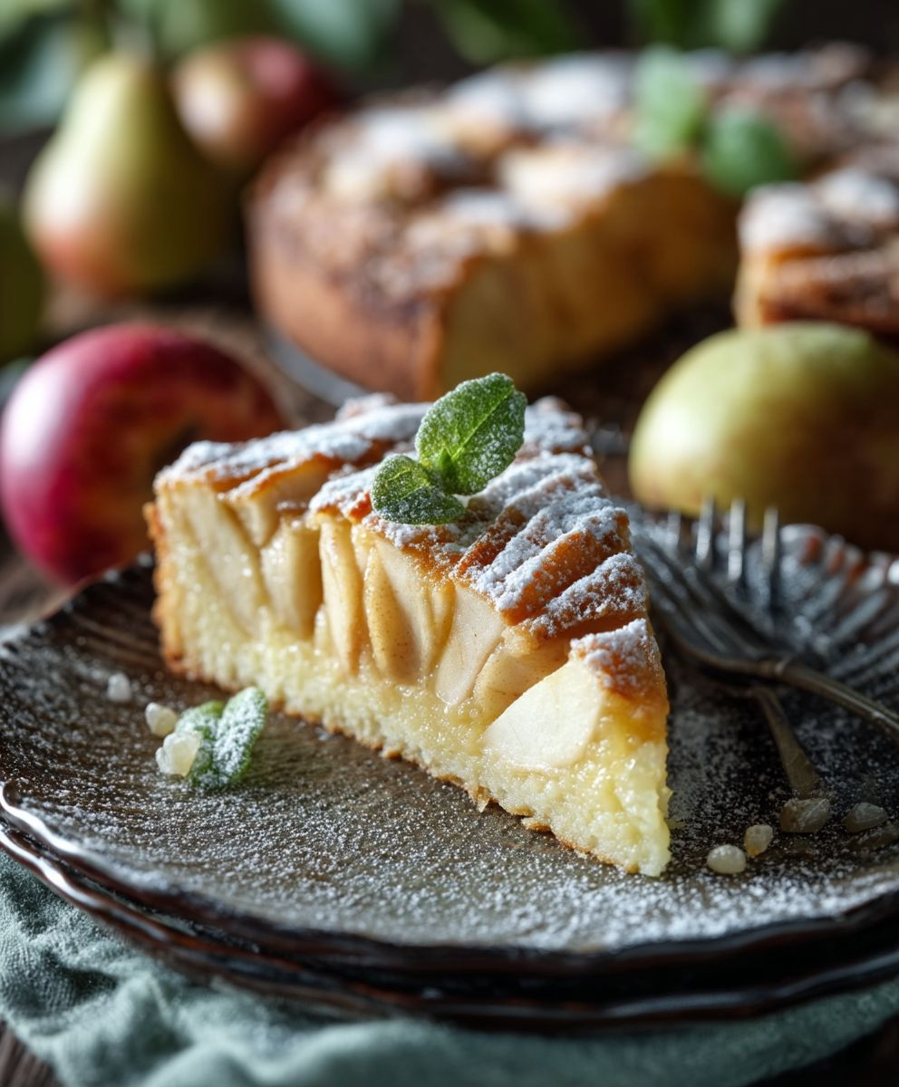 Versunkener Apfelkuchen einfach backen