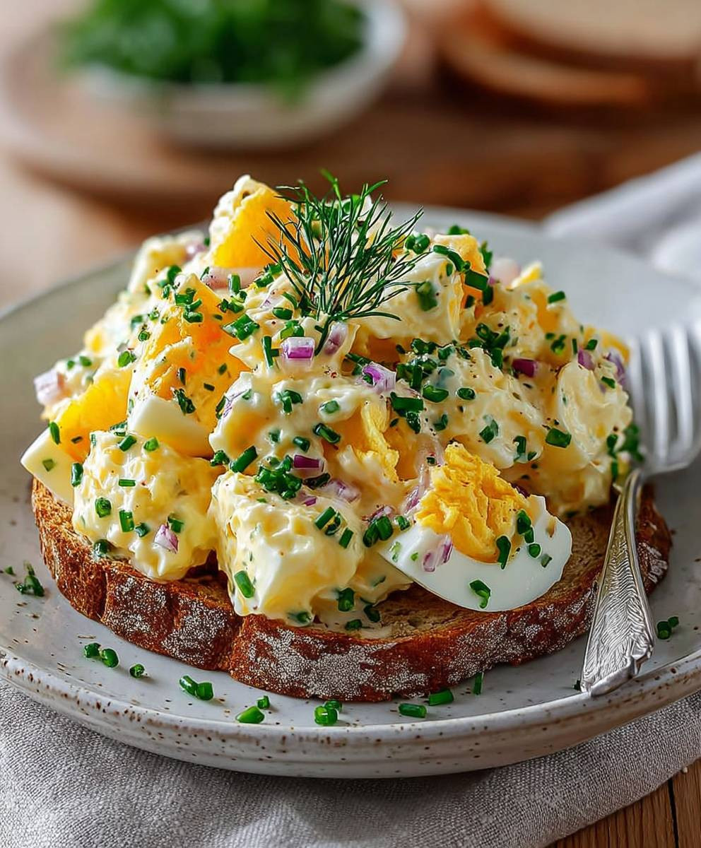 Eiersalat ohne Mayo einfach zubereiten