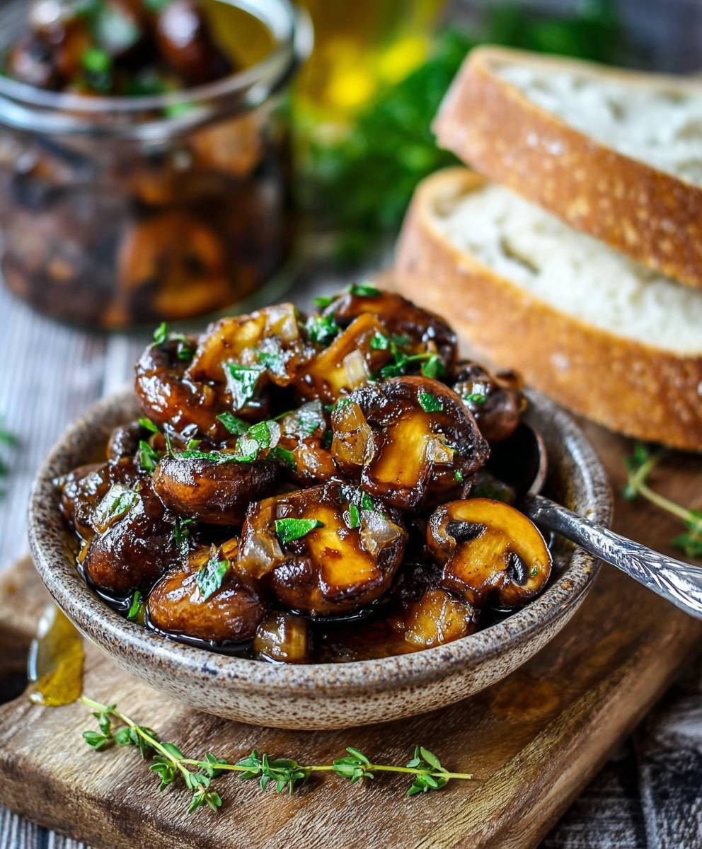 Marinierte Champignons einfach zubereiten