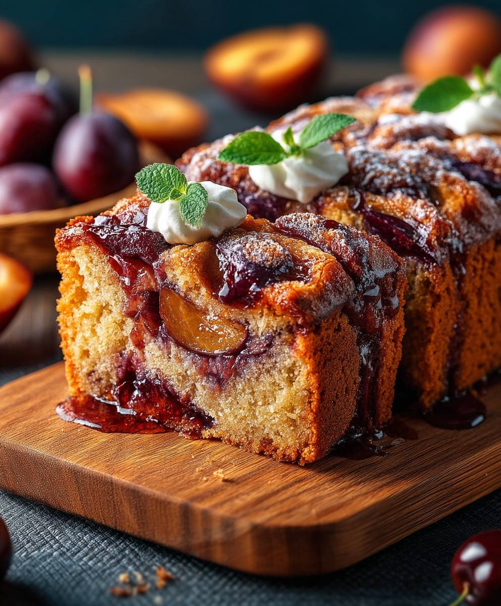 Pflaumenkuchen Kastenform schnell zubereitet