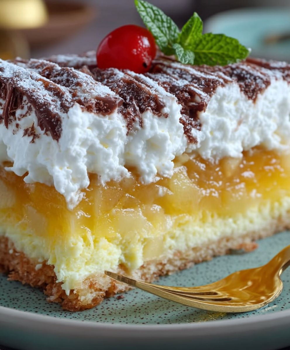 Schwedische Apfeltorte Vanillepudding