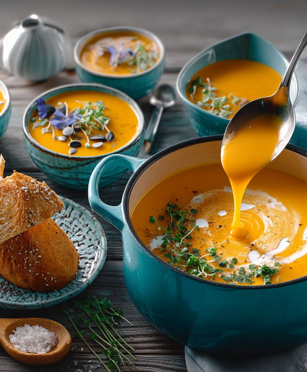 Klassische Kürbissuppe zubereiten