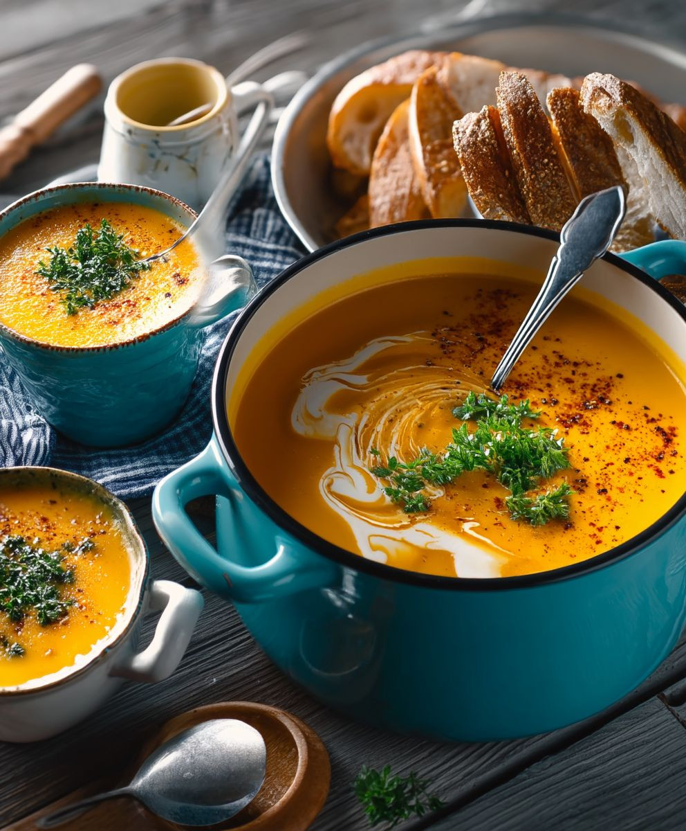 Klassische Kürbissuppe zubereiten