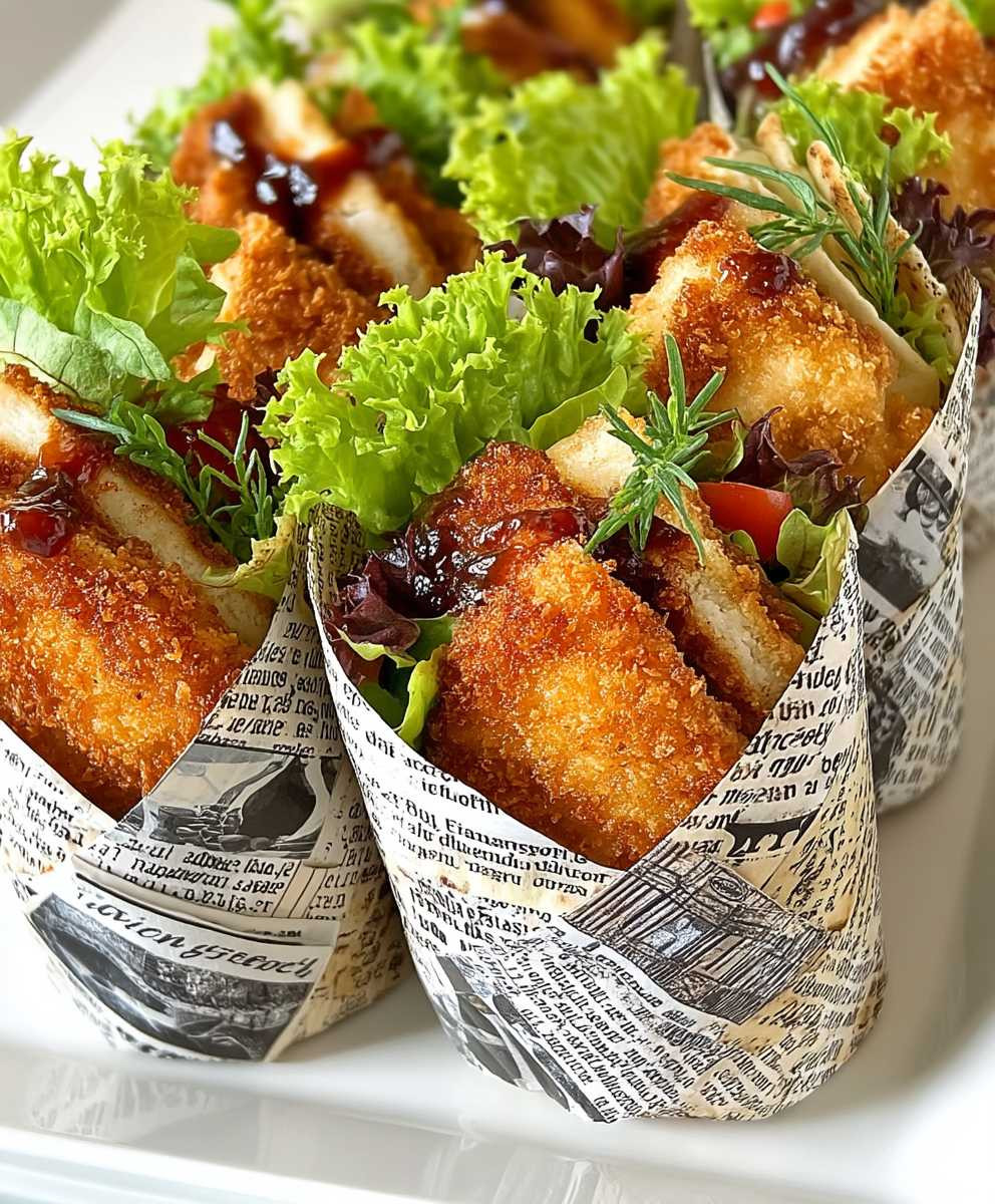 Mini Schnitzel Wraps