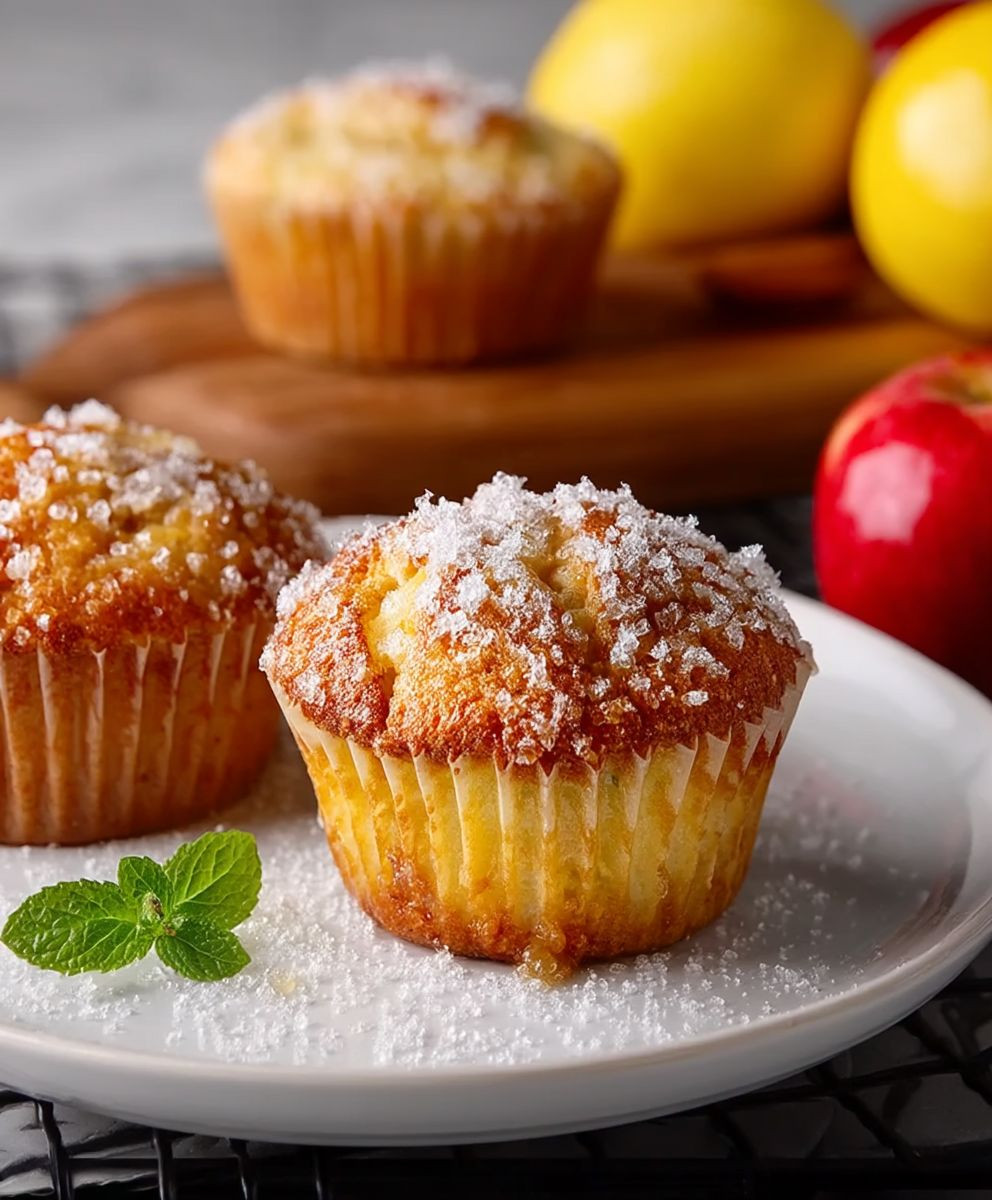 Apfelmuffins backen