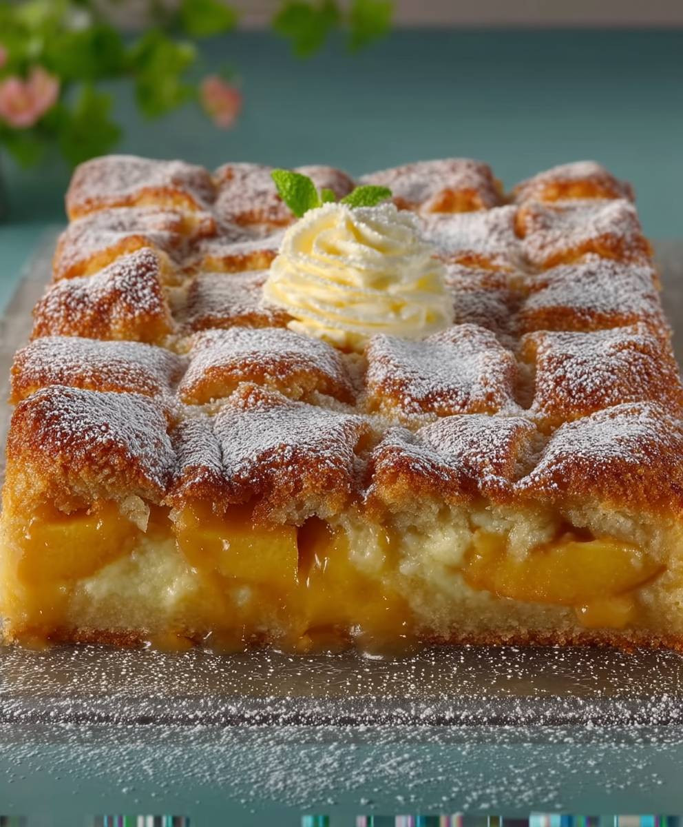 Apfelkuchen mit Vanillepudding