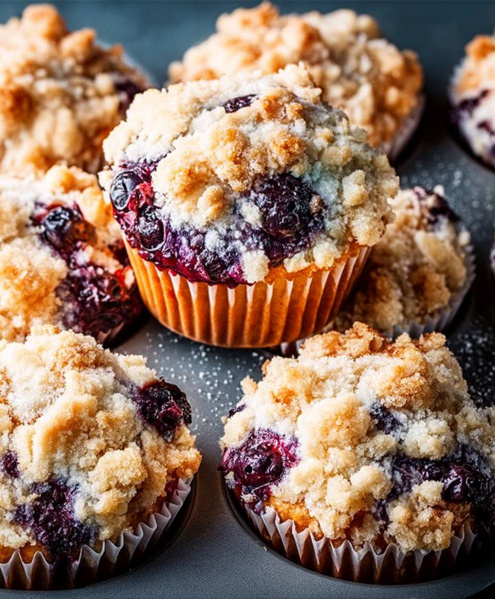 Blaubeermuffins backen einfach