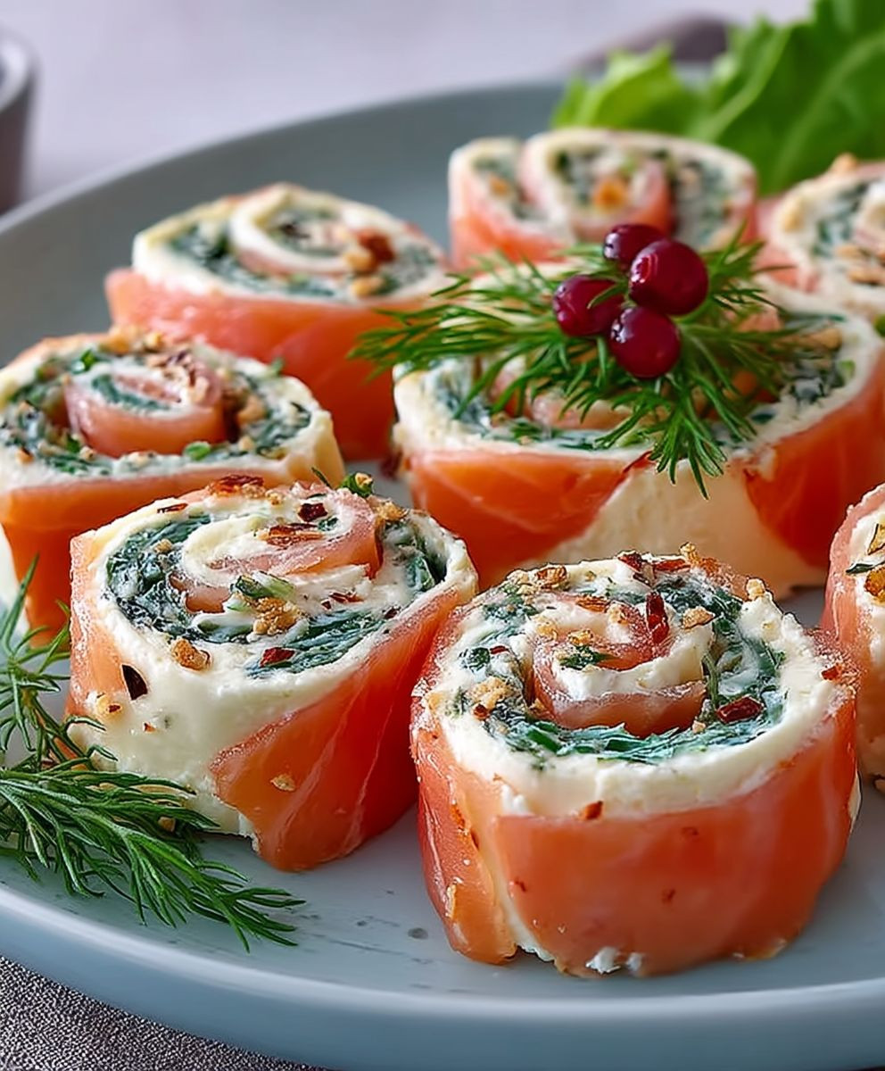 Lachs Frischkäse Röllchen schnell