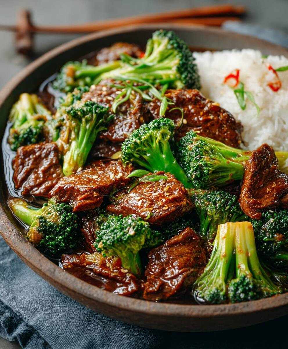Chinesisches Rindfleisch Brokkoli