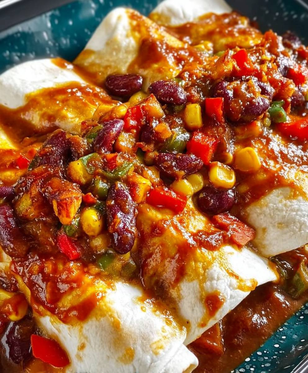 Veggie Enchiladas ohne Tofu Soja