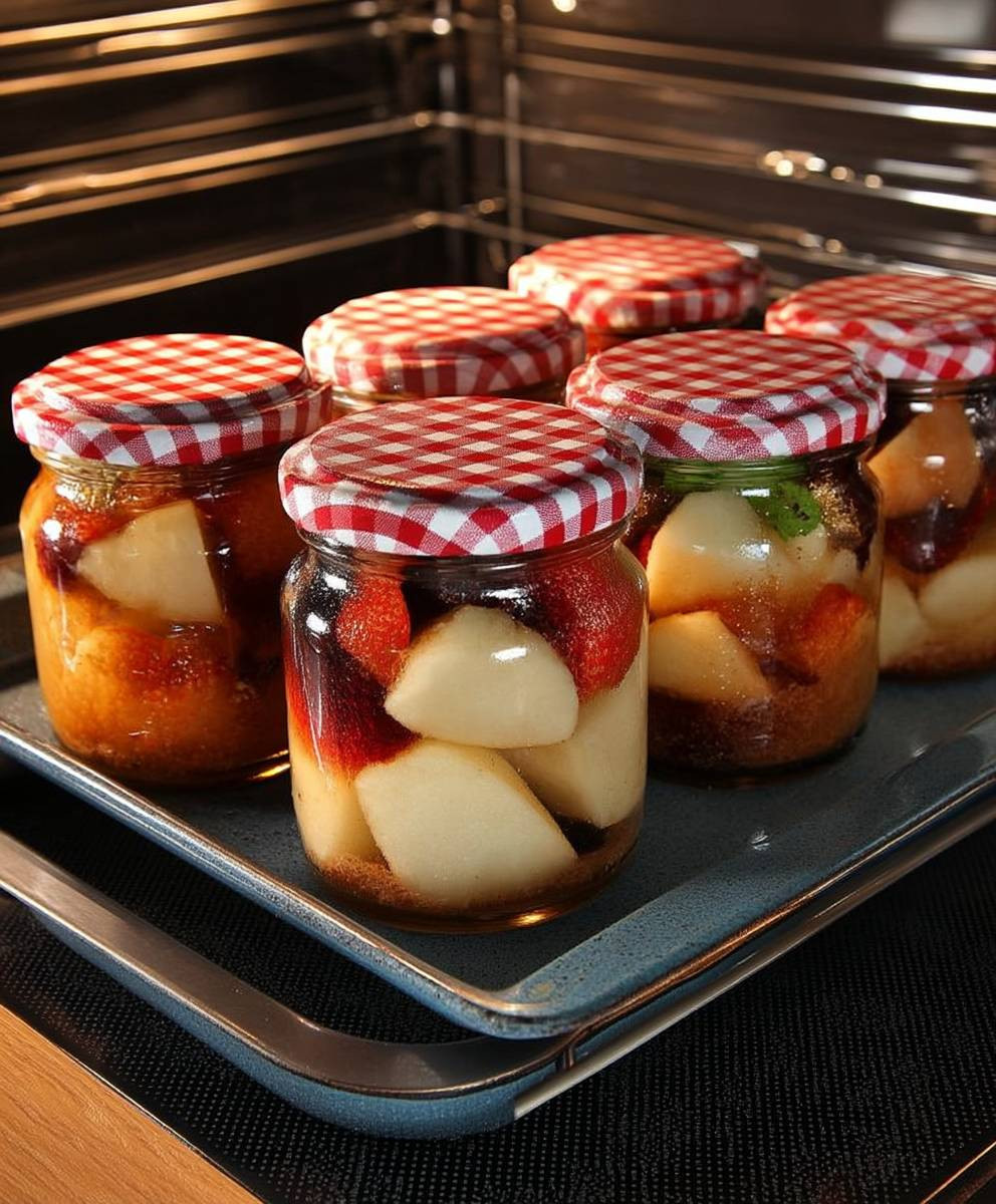 Backofen Obst Gemüse einkochen