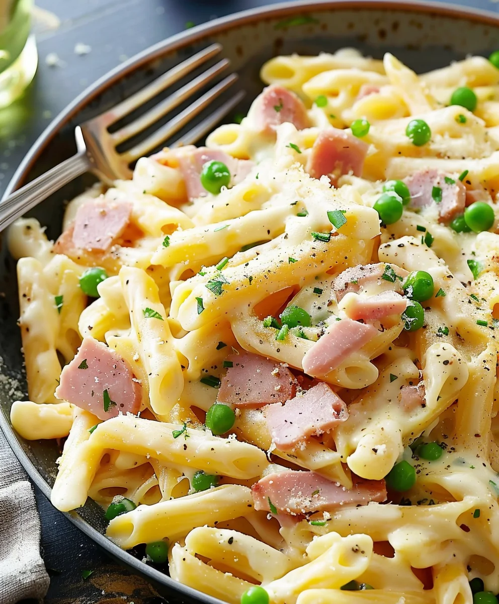 Schnelle Nudeln mit Rinderwürfeln in cremiger Sahnesoße