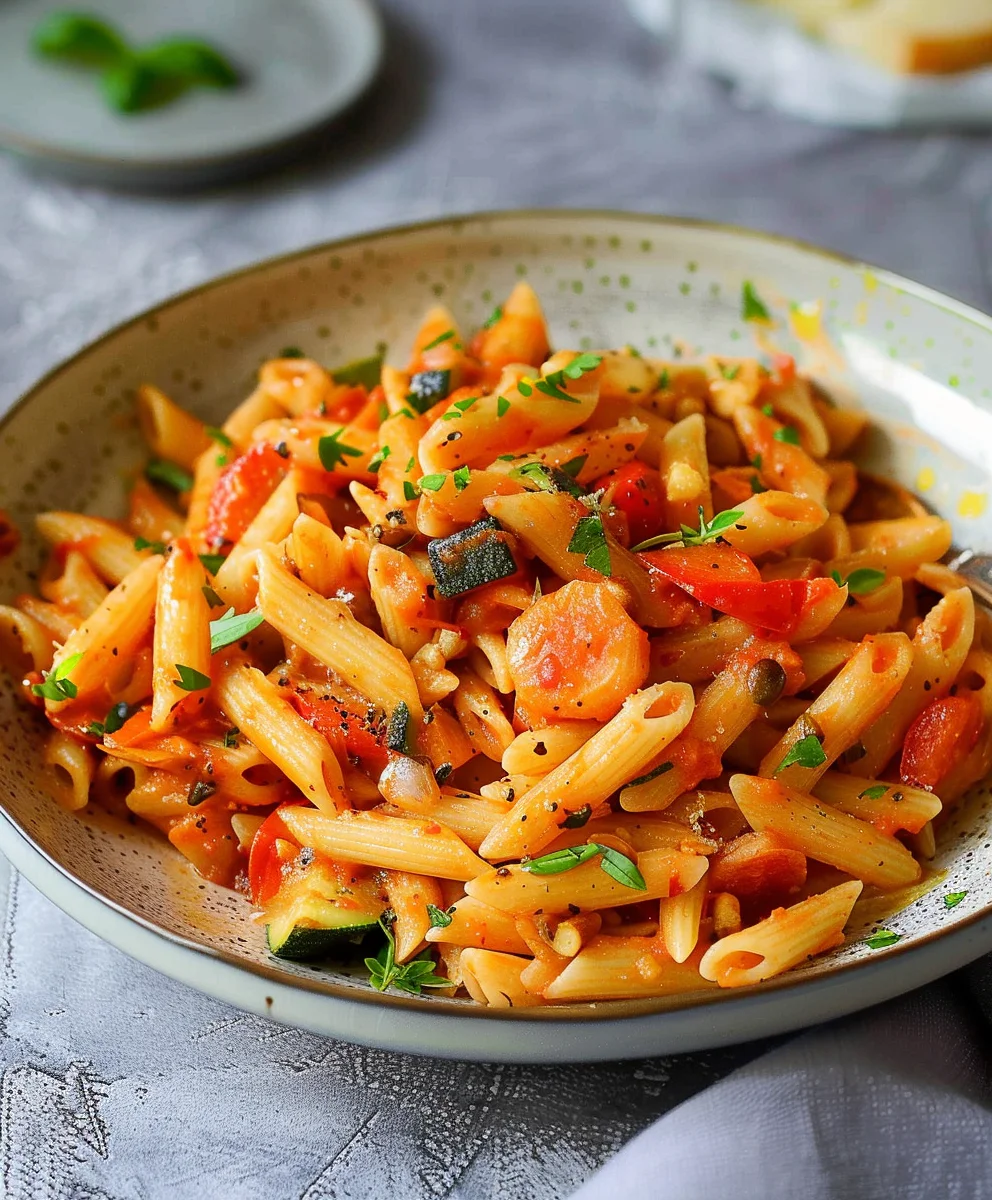 Nudeln mit Gemüse schnell und einfach