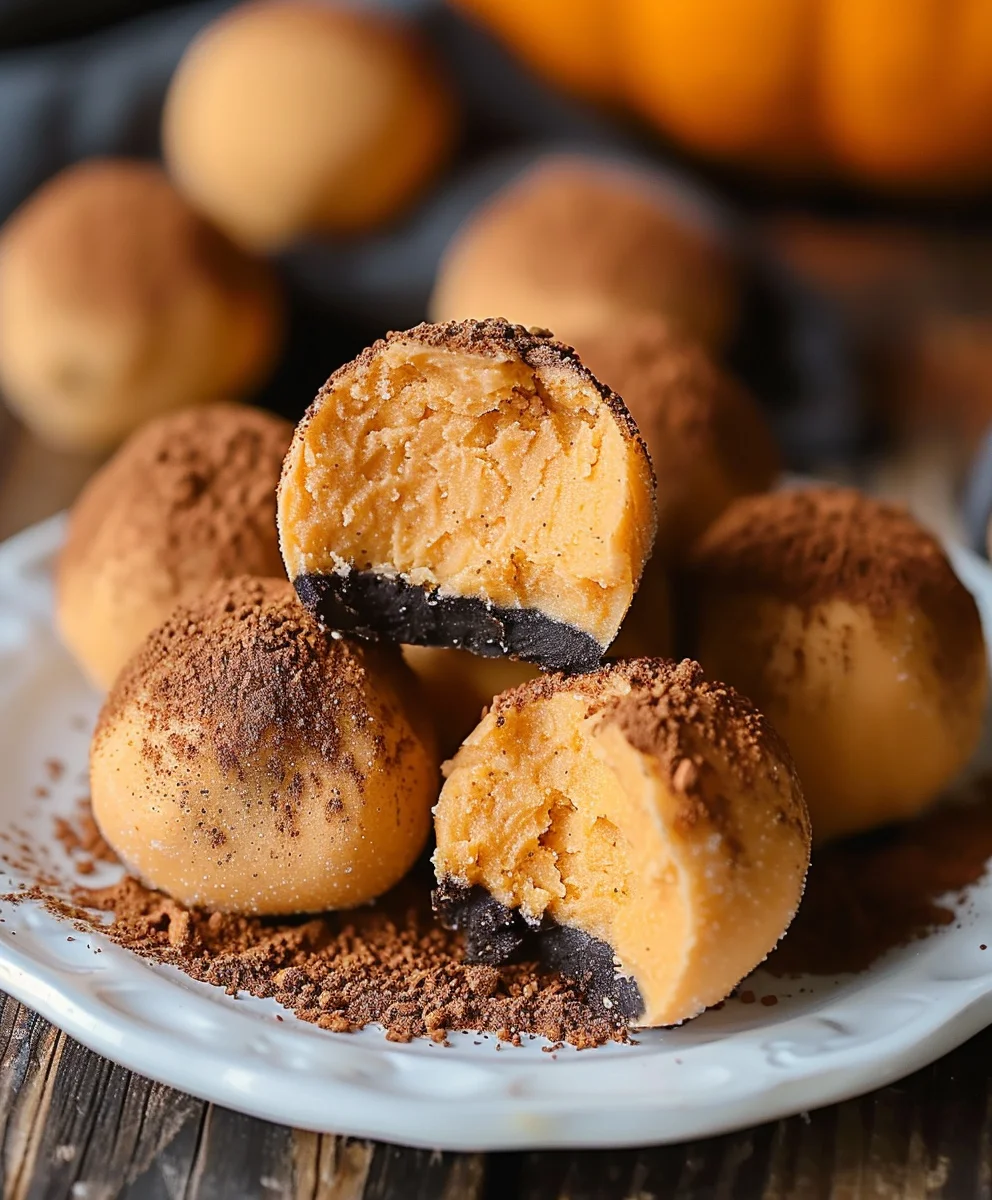 Köstliche Kürbis-Käsekuchen-Trüffel