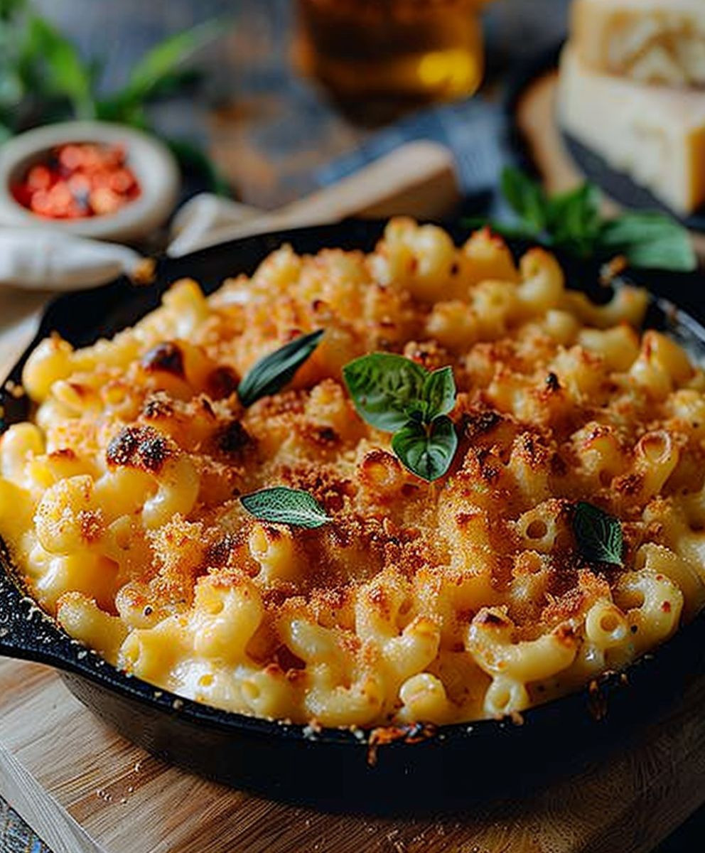 Amerikanischer Mac and Cheese