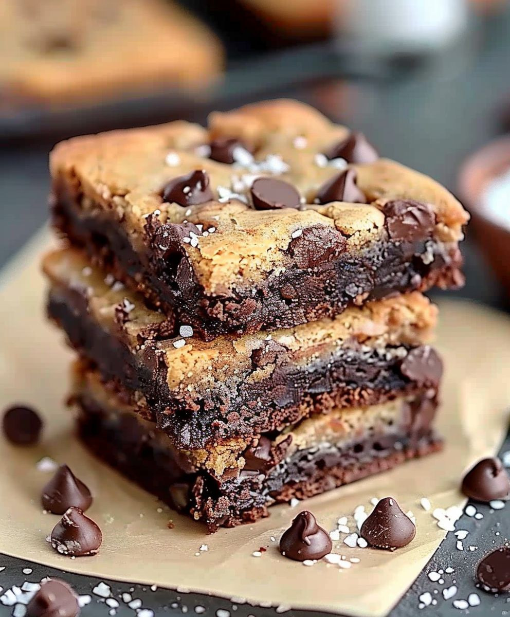 Vegan Brookies Double Layer