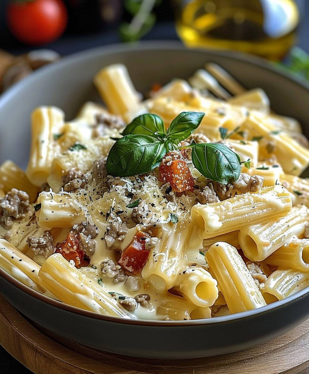 Rigatoni Hack Feta Creme